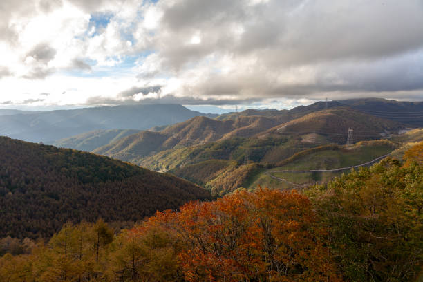 istock autumn view of Japan 1084321784