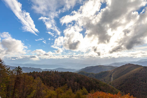 istock autumn view of Japan 1084321892