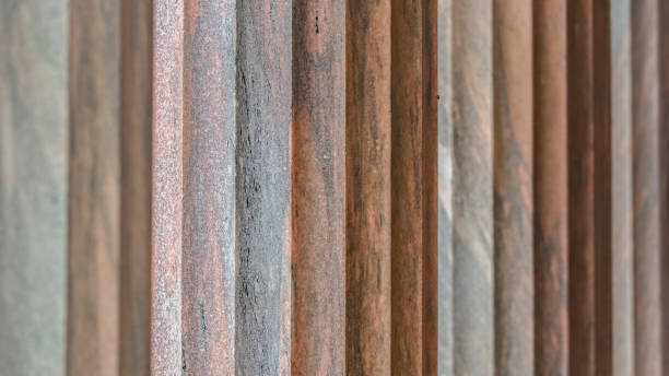 istock Column shafts with some shallow vertical grooves 1084329400