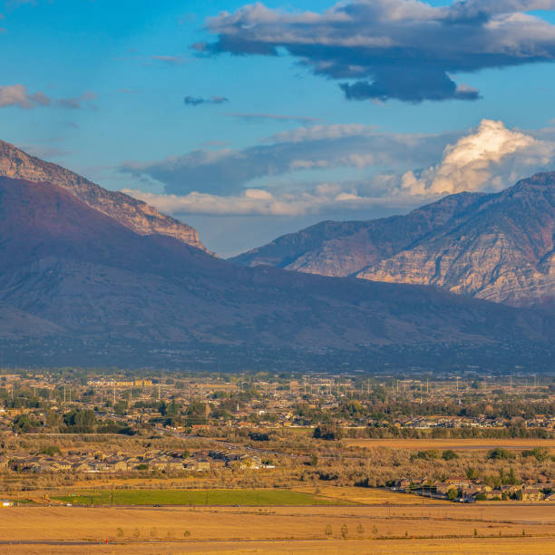 istock Majestic mountain towering over the Utah Valley 1084329458