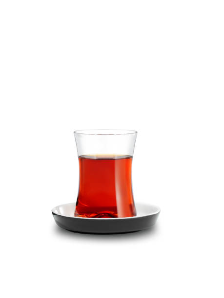 bicchiere di tè rosso - english breakfast tea foto e immagini stock