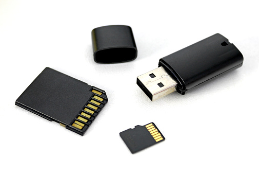 Sd card and pen drive