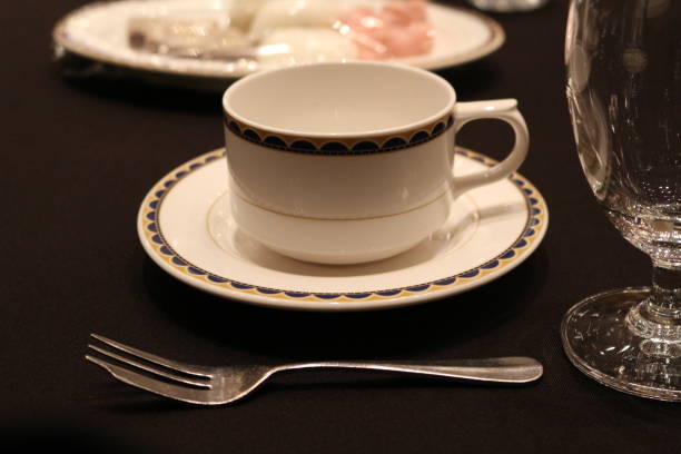 istock teacup prepared for guests at a restaurant 1084369134