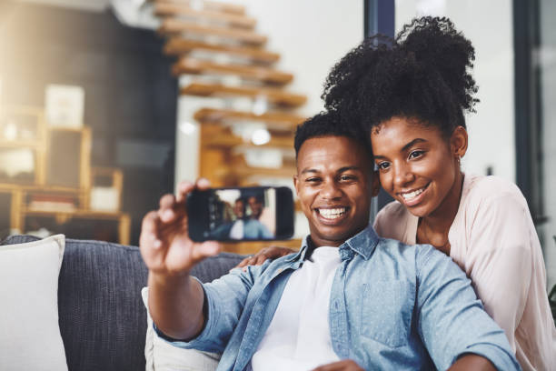 istock Selfies with my number one 1084375894