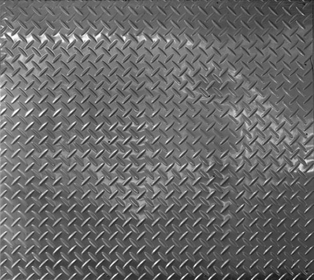 istock Dark metallic steel pattern surface texture. Close-up of interior material for design decoration background 1084377266