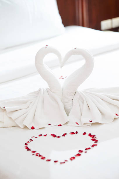 istock Swans made of towels 1084380068