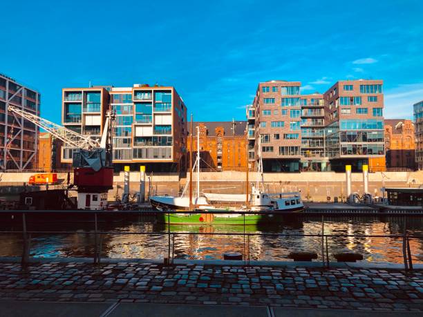 istock Hamburg harbor houses 1084395416