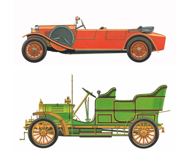 istock Antique classic cars 1084395434