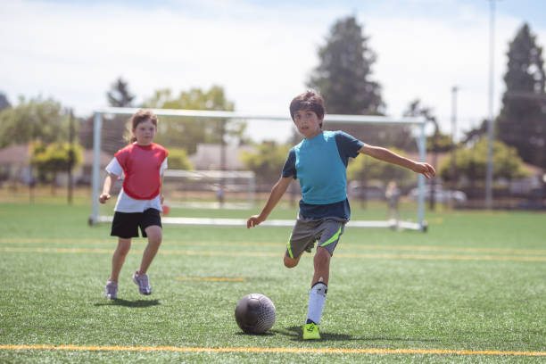 istock Kids soccer camp 1084400076
