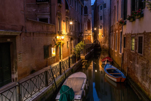 istock Venice canal at late night time 1084402872
