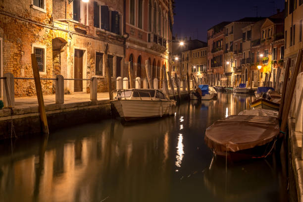 istock Night streets view of Venice, Italy 1084402880