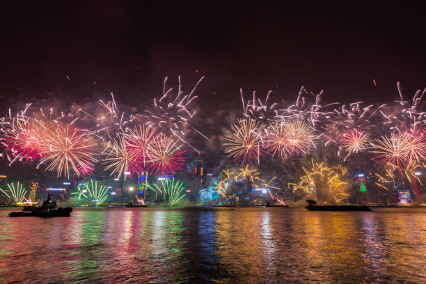istock Hong Kong New Year Fireworks Countdown 1084415366