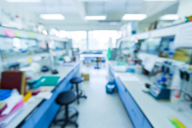 istock Scientist a working something test in laboratory, Out of focus, Concept science Background and Technology 1084417432