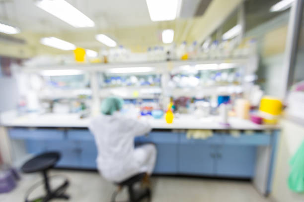 istock Scientist a working something test in laboratory, Out of focus, Concept science Background and Technology 1084417468