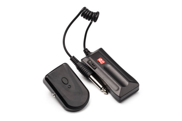 istock Wireless Trigger and plug kit, Isolated on White Background. Photographic equipment 1084421692