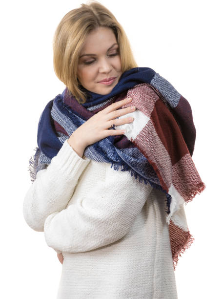istock Woman wearing warm scarf 1084423362