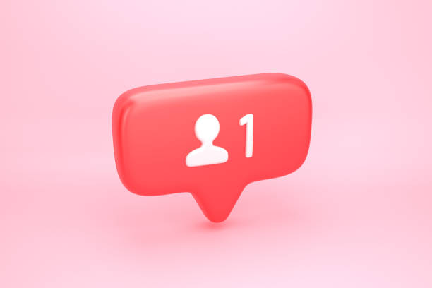 istock One friend or follower social media notification with heart icon 1084435252