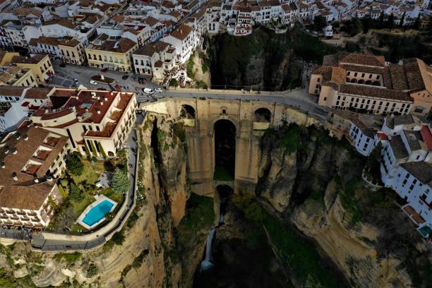 istock Town Ronda in Spain from above 1084435378