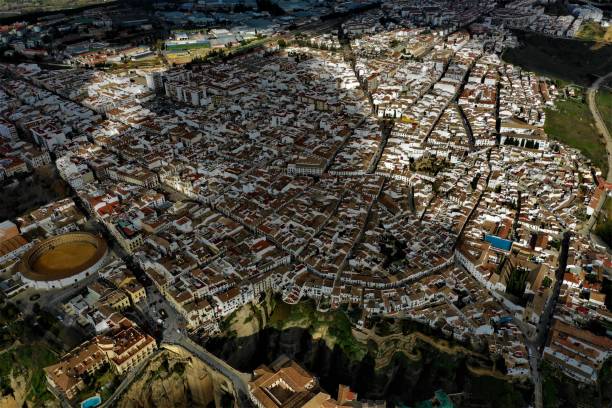 istock Town Ronda in Spain from above 1084436964