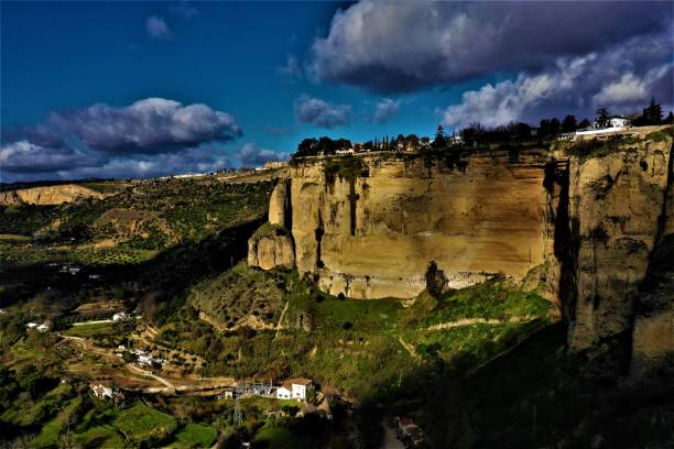 istock Town Ronda in Spain from above 1084437348