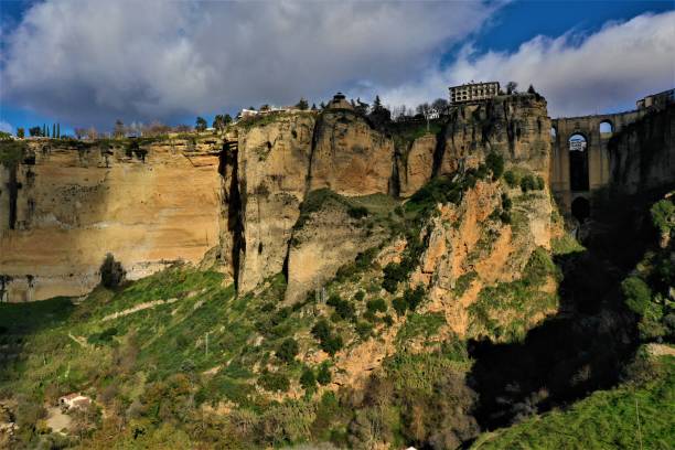 istock Town Ronda in Spain from above 1084437602