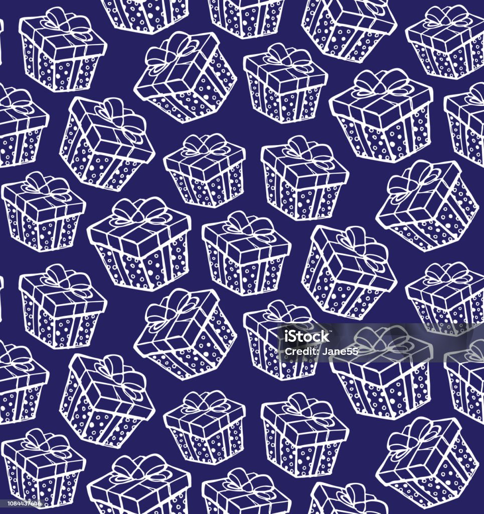 Present Box Texture Present Box Gift Pattern Background Stock Illustration - Download Image ...