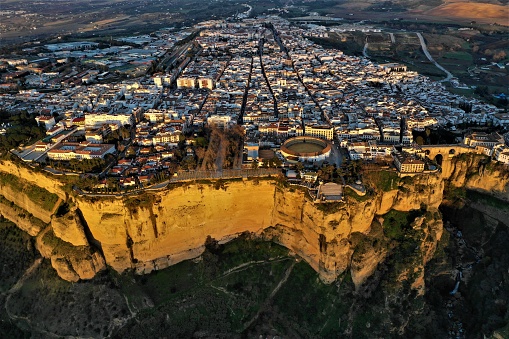 Ronda in Spain from above