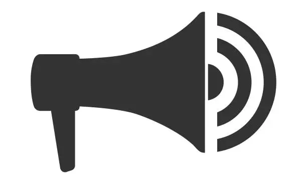 Vector illustration of Megaphone