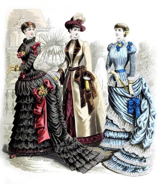 istock Woman in old fashion dress 1084452404