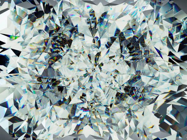 istock diamond structure extreme closeup and kaleidoscope. top view of round gemstone 3d render, 3d illustration 1084458874