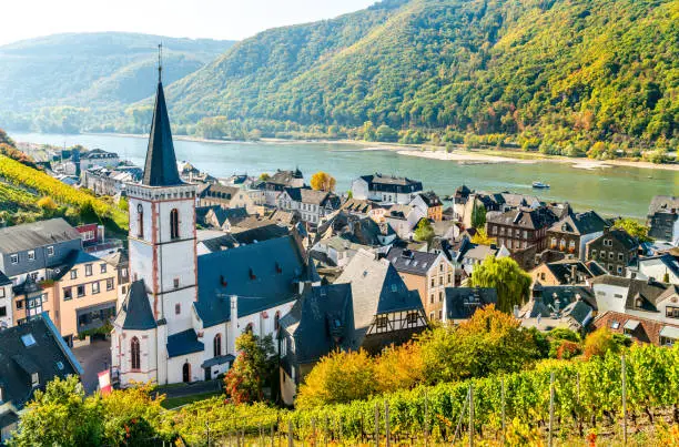 Hony Cross Church in Assmannshausen - the Rhine Gorge, Germany