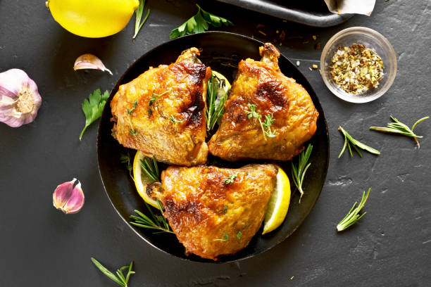 istock Baked chicken thighs 1084462804