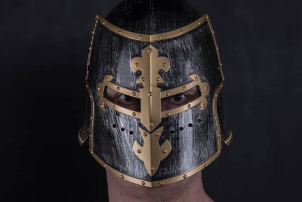 istock portrait of a knight in a helmet 1084464312