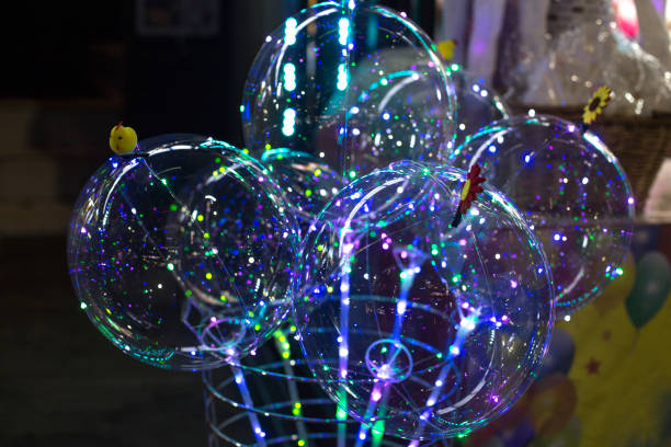 istock Colorful LED balloons. 1084465262