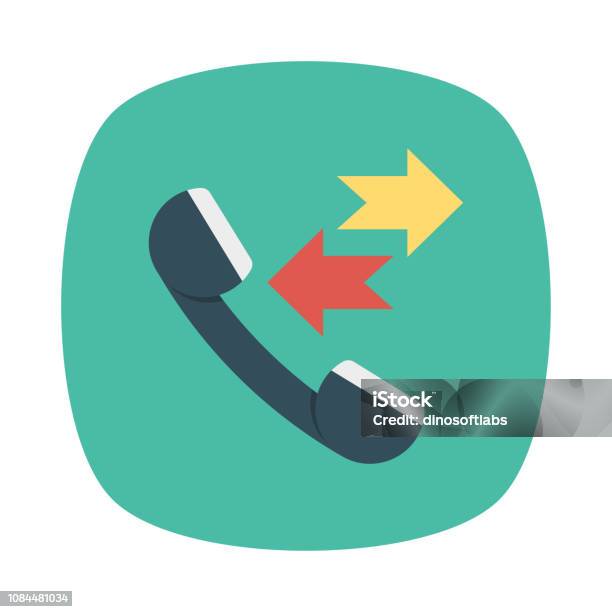 Call Incoming Outgoing Stock Illustration - Download Image Now ...