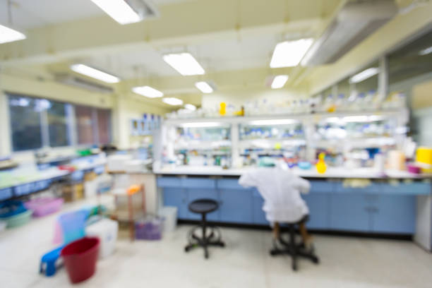 istock Scientist a working something test in laboratory, Out of focus, Concept science Background and Technology 1084485824