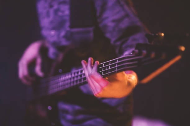 istock Close-up of guitarist player 1084486122