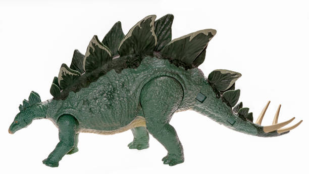 istock Stegosaurus armored dinosaur toy, isolated on white background 1084495058