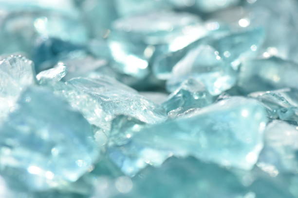 istock Close-up of turquoise glass 1084501128