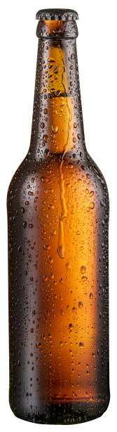 istock Bottle of cold beer with condensate on it. 1084503020