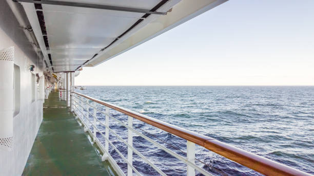 istock Reiling of a ship overlooking the sea - cruise ship 1084522406