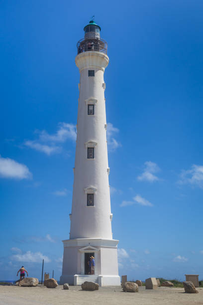 California Lighthouse, Aruba stock photo