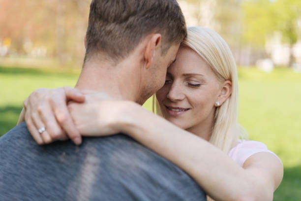 istock Loving young couple enjoy an intimate moment 1084542218