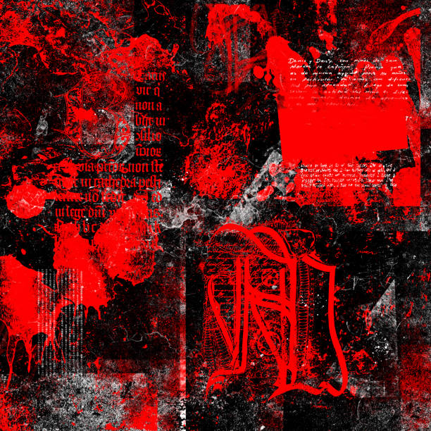 istock grunge dirty ink splatter splash black red rough texture wallpaper concept illustration 1084545308