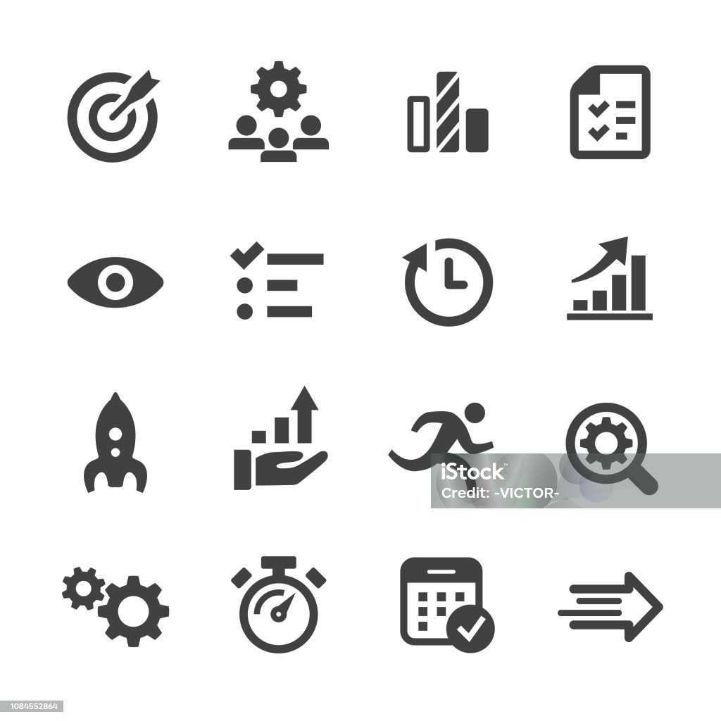 Performance and Management Icons - Acme Series Performance, Management, Icon Symbol stock vector