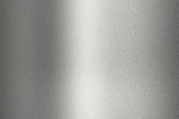 istock Texture of refraction on old gray metal wall, abstract background 1084557542