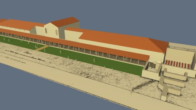 Hypothesis of representation of the Roman Gallo Villa of Basse Wavre