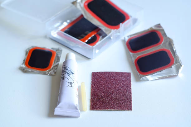 istock Kit for sealing holes in chambers on white background 1084563030