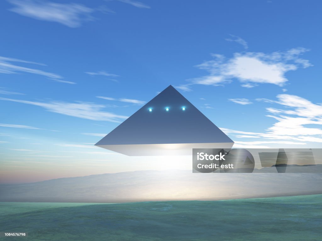 Hình Minh Họa 3d Của Ufo Hình Kim Tự Tháp Hình ảnh Sẵn có - Tải ...