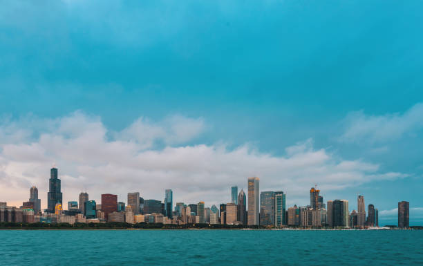 istock Downtown Chicago cityscape skyline 1084586944